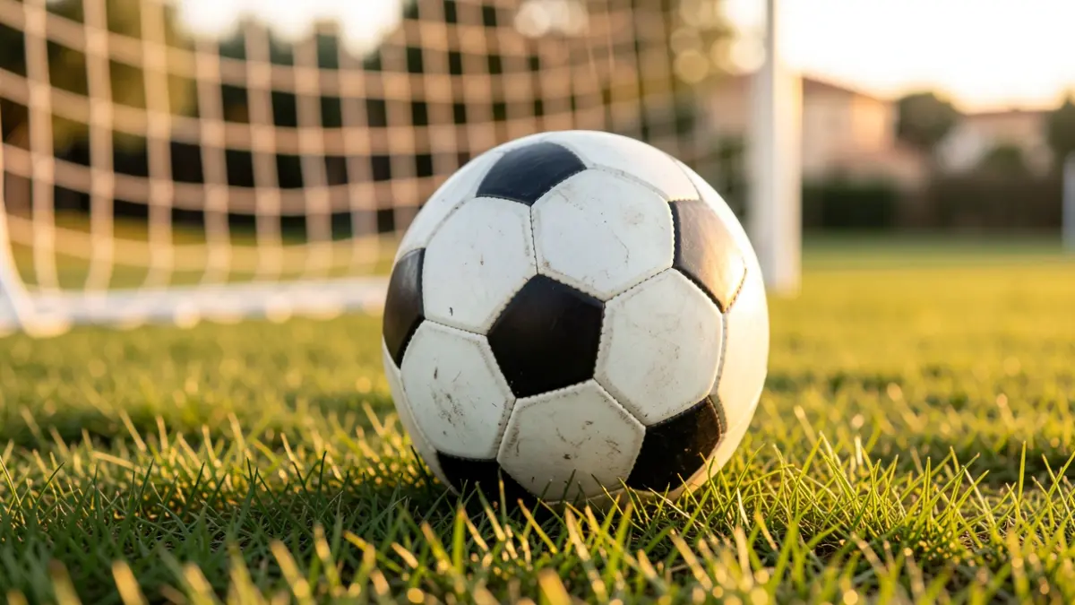 Imatge genèrica d'una pilota de futbol en un camp.