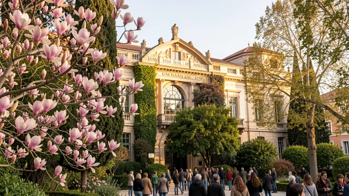 Imatge genèrica del Jardí Botànic de València amb vegetació i flors.