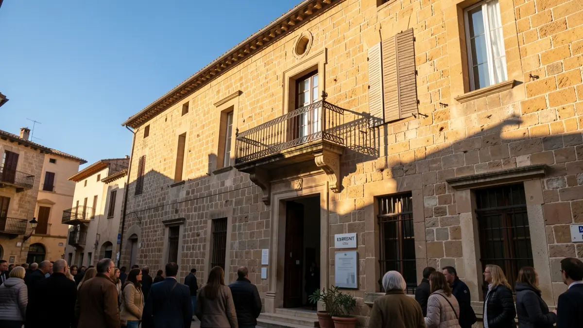 Image of the Torrent City Hall during the Torrent Histórica festival.