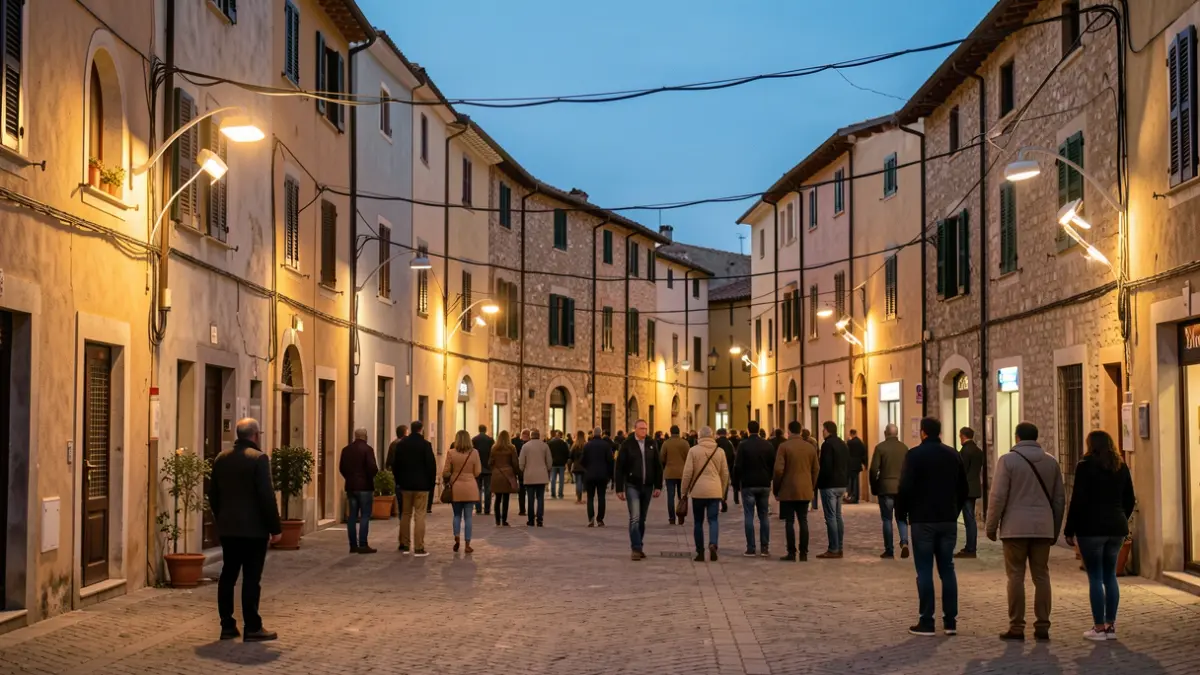 Generic image of urban public lighting improvements.
