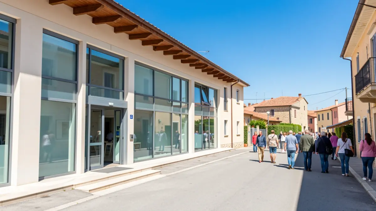 Generic image of a residential care facility in a Mediterranean setting.
