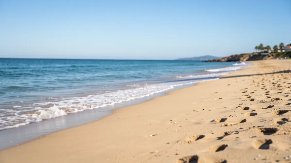 Generic image of Daimús beach with calm sea.