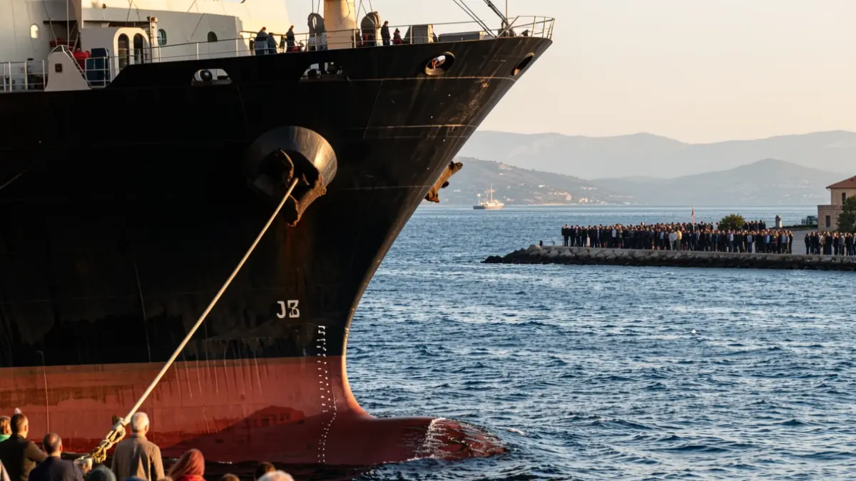 Imatge genèrica d'un vaixell de càrrega al Port de València.