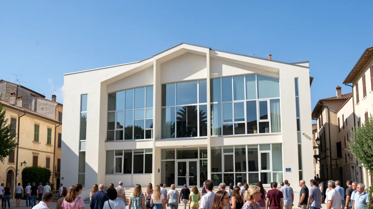 Generic image of a modern music conservatory.