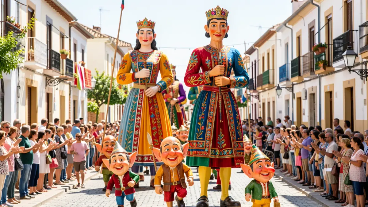 Imatge genèrica d'una festa popular amb nanos i gegants.