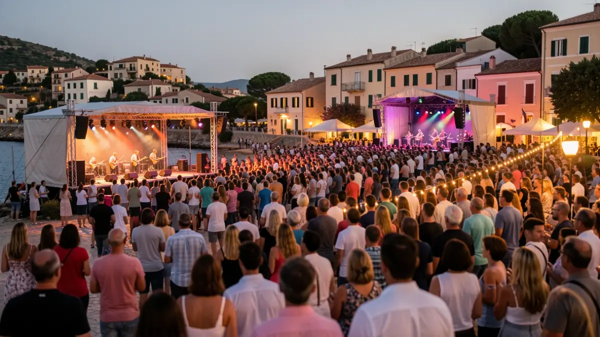 Imatge genèrica de diferents escenaris festius en una ciutat costanera mediterrània al capvespre.