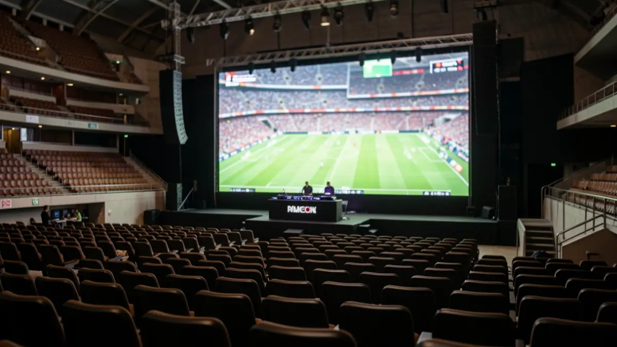 Generic image of an auditorium prepared to watch a football match.