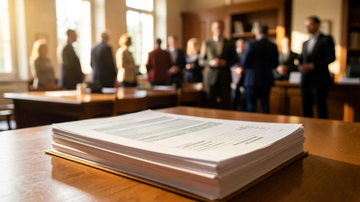 Generic image of budget documents in a municipal office.