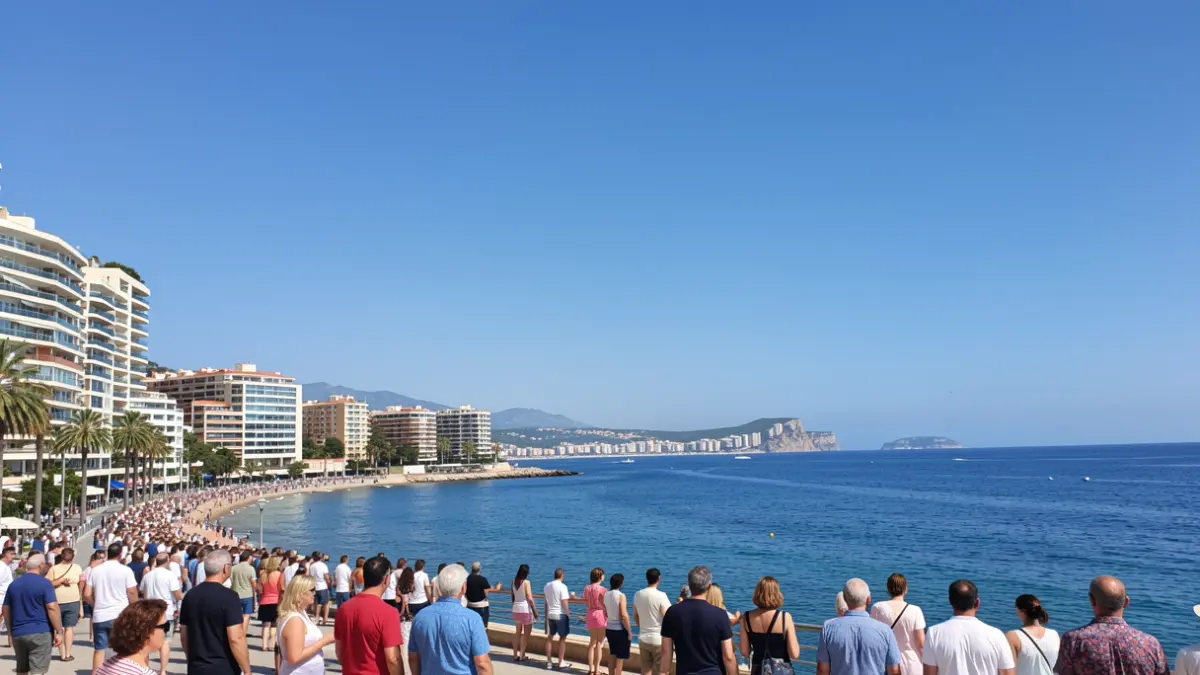 Imatge genèrica d'un cel clar i assolellat sobre la costa mediterrània.