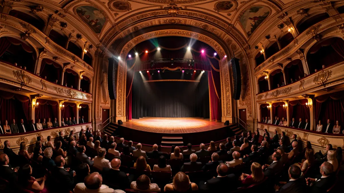 Generic image of an immersive stage with a cabaret atmosphere.