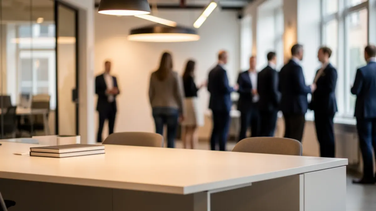 Generic image of municipal offices with a professional and bright atmosphere.