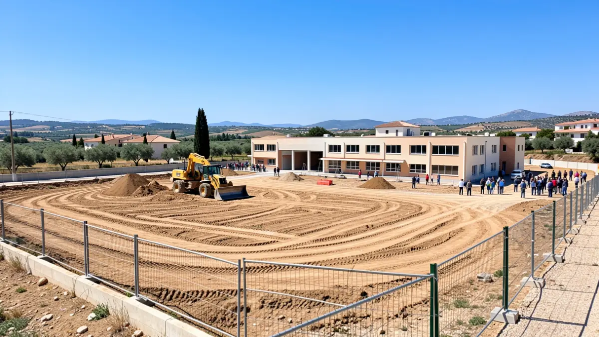 Generic image of a school construction site in Moncofa.