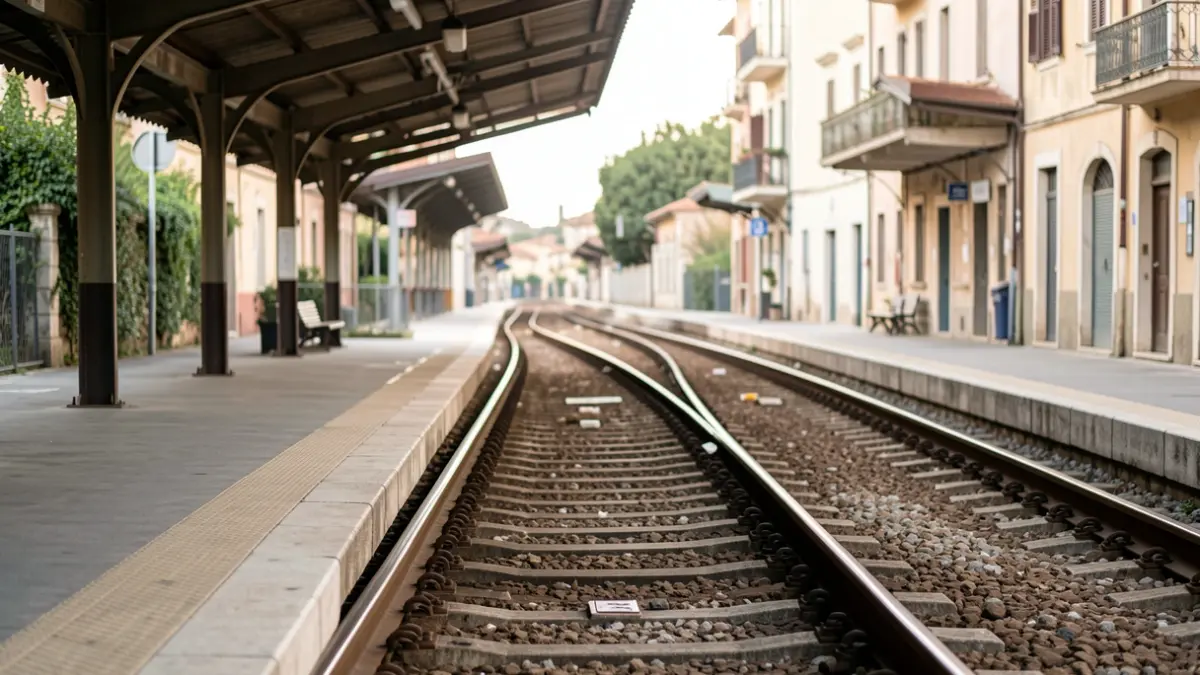Imagen genérica de un andén de metro o tranvía vacío.