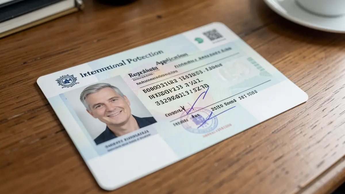 Imagen de un documento falsificado con fechas alteradas y fotografía cambiada.