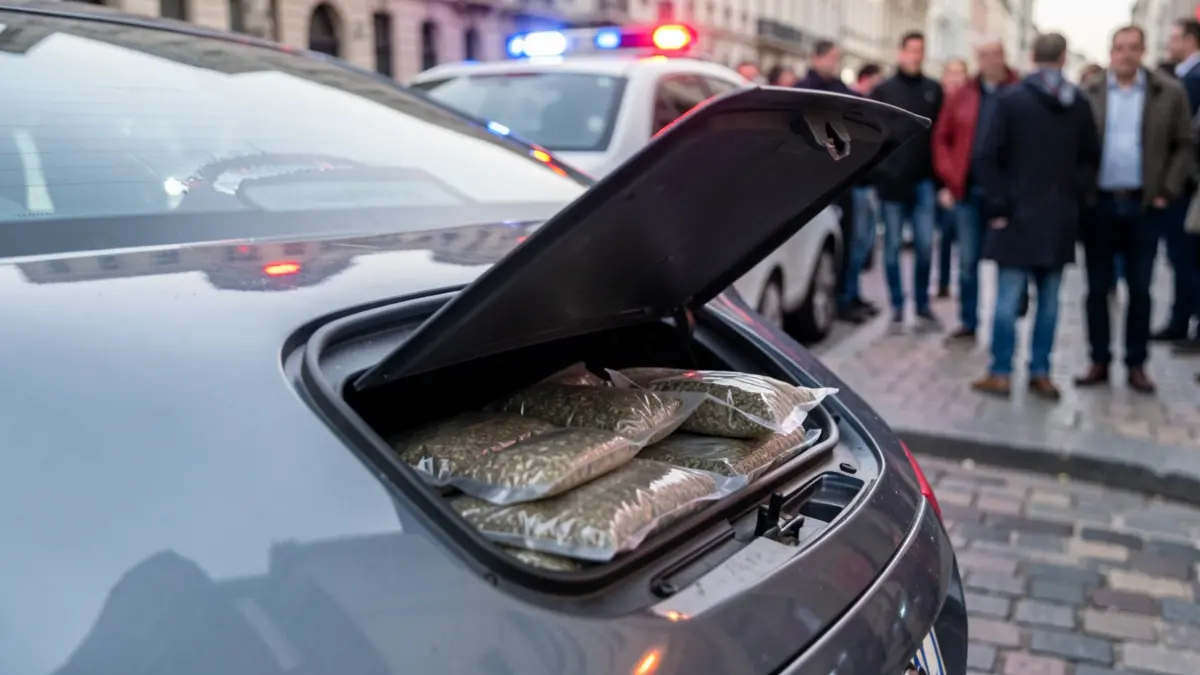 Imatge genèrica de paquets d'haixix trobats en un compartiment secret d'un vehicle.