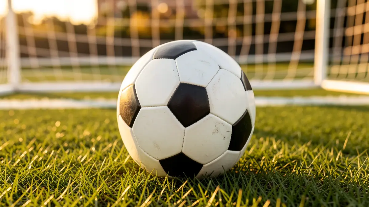 Imatge genèrica d'una pilota de futbol sobre la gespa d'un estadi.