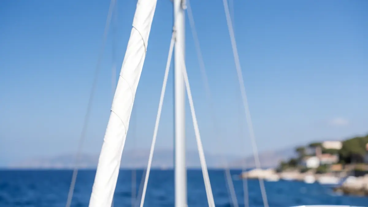 Imatge genèrica d'un veler en competició en el mar Mediterrani.