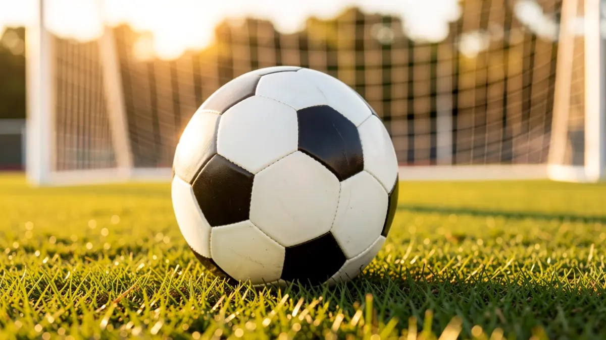 Imagen genérica de un balón de fútbol sobre el césped de un estadio.