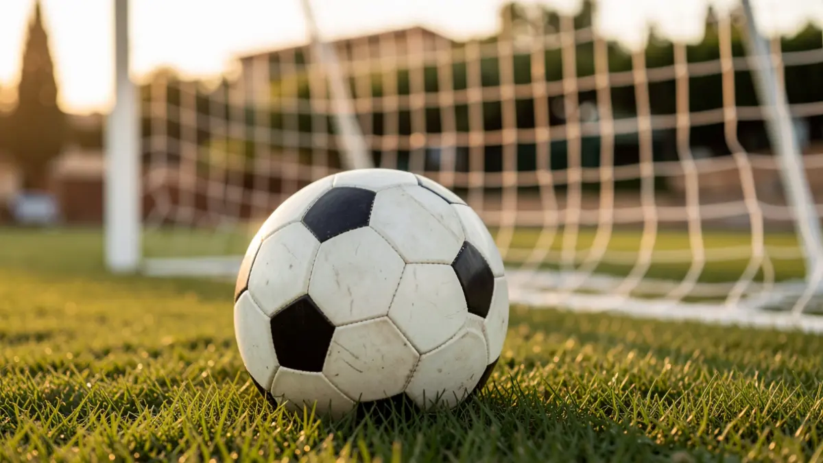 Imatge genèrica d'una pilota de futbol sobre la gespa d'un estadi.