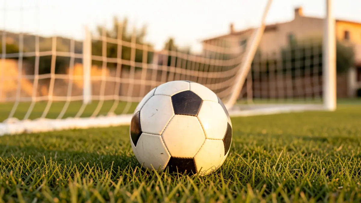 Imagen genérica de un balón de fútbol sobre césped.