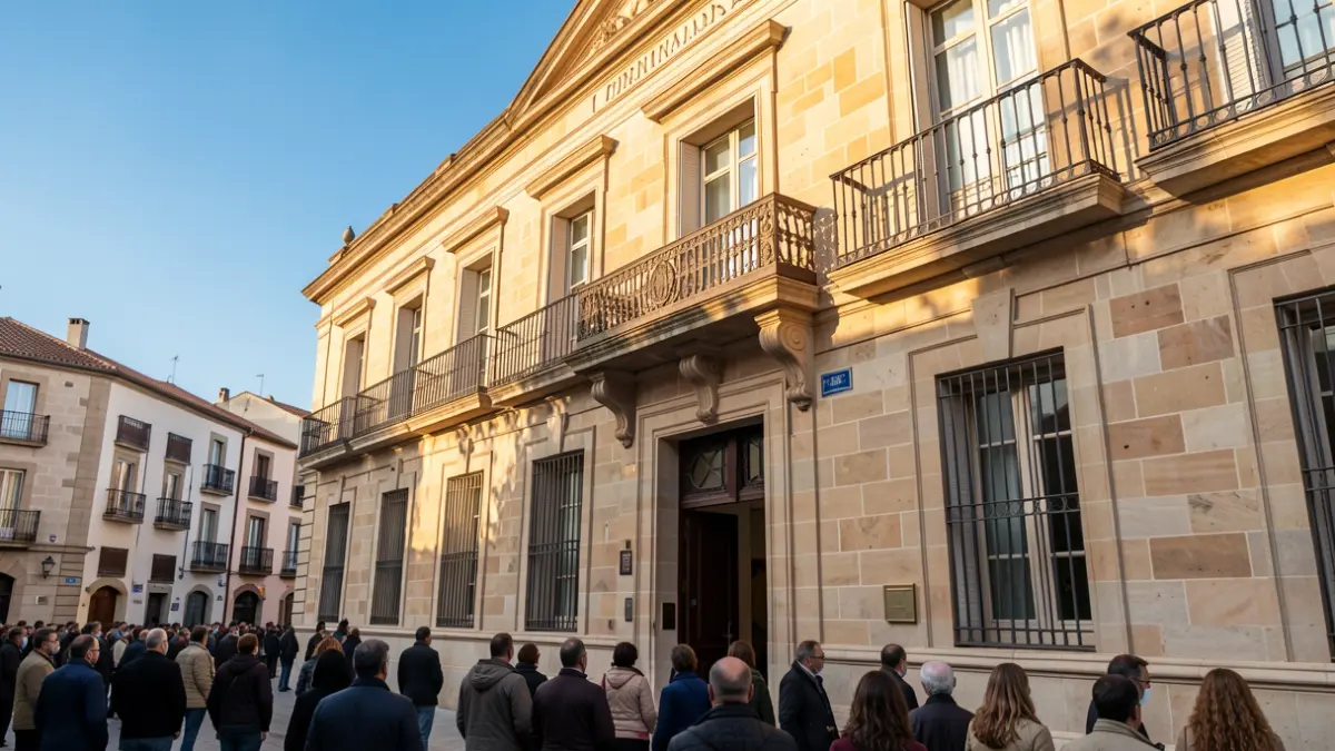 Imatge genèrica de la façana d'un ajuntament valencià amb balcó i barandat, llum de vesprada.