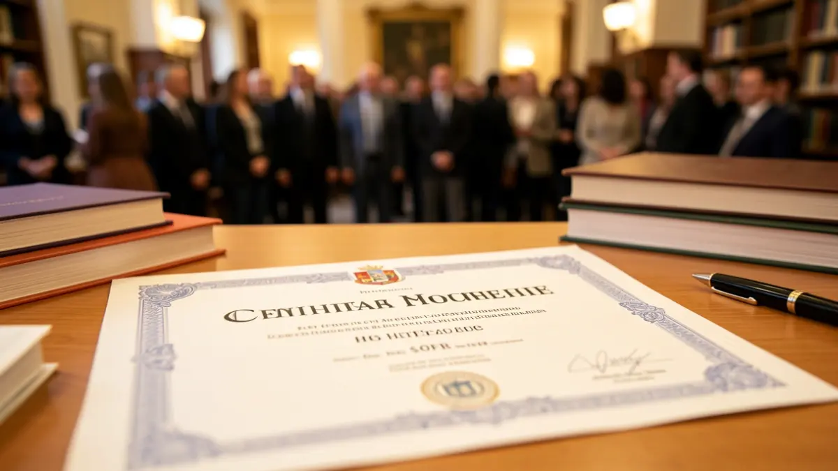 Imagen genérica de un documento universitario con una nota alta.