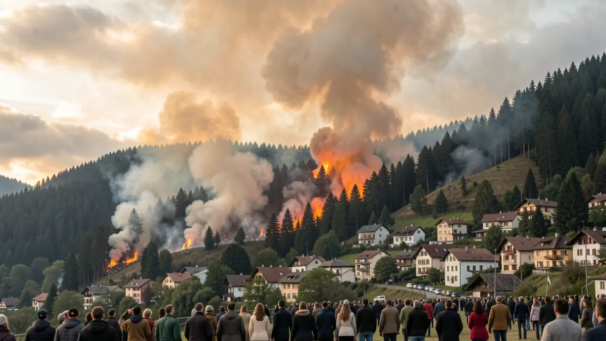 Generic image of a forest fire.
