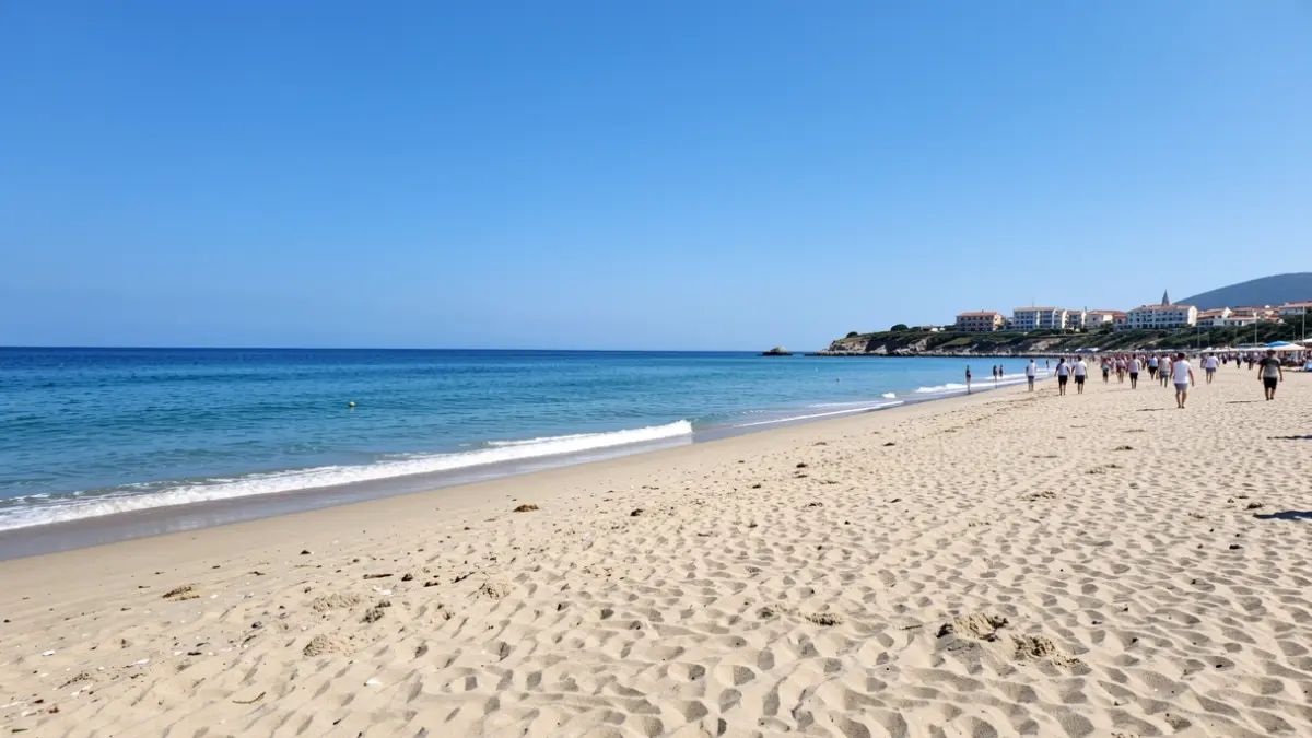 Imagen genérica de una playa mediterránea en un día soleado.