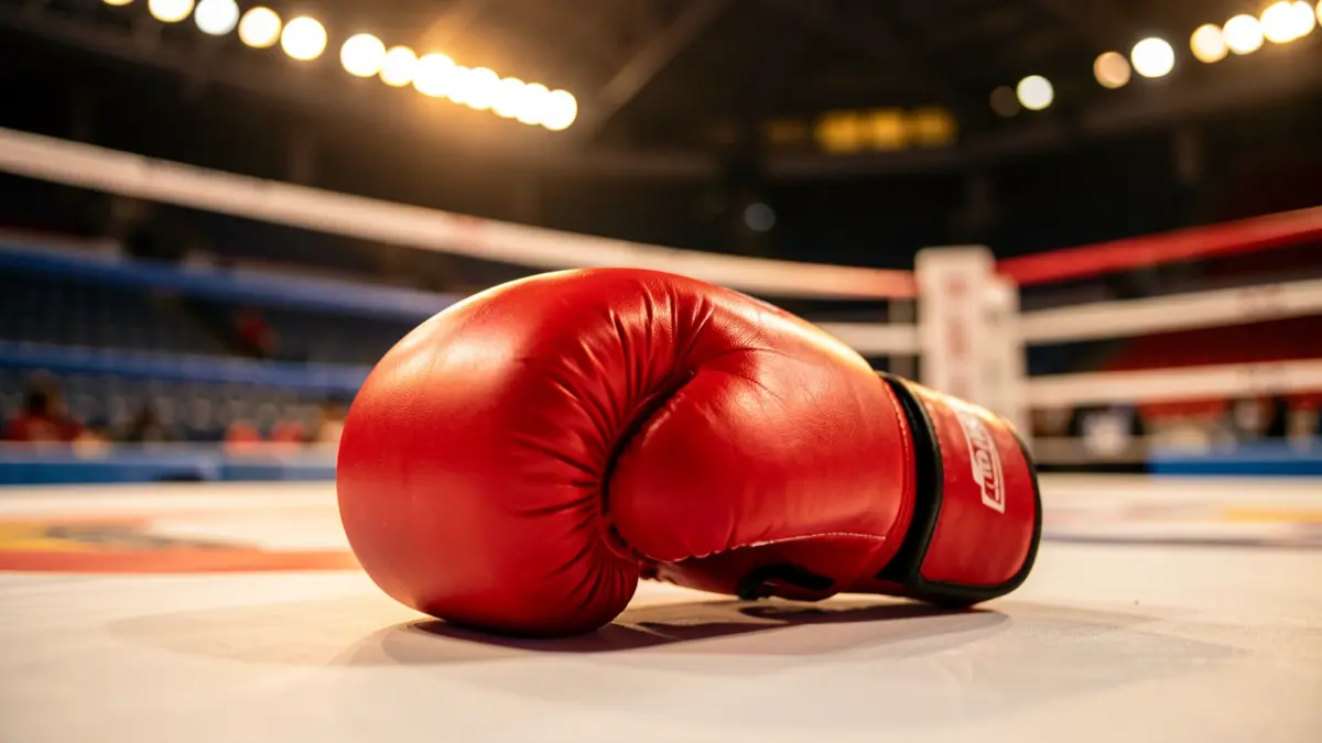 Generic image of a boxing glove in a ring.