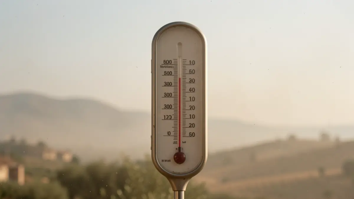 Imatge genèrica de calor extrema amb cel tèrbol.