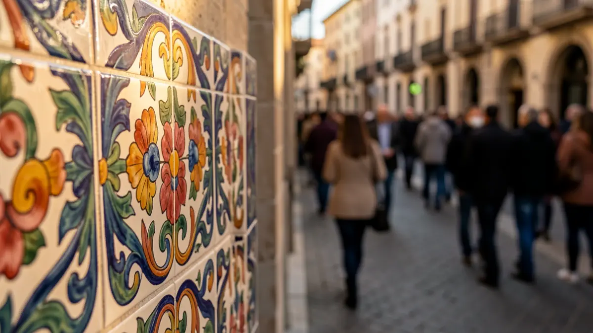 Generic image of traditional Valencian ceramic tile.