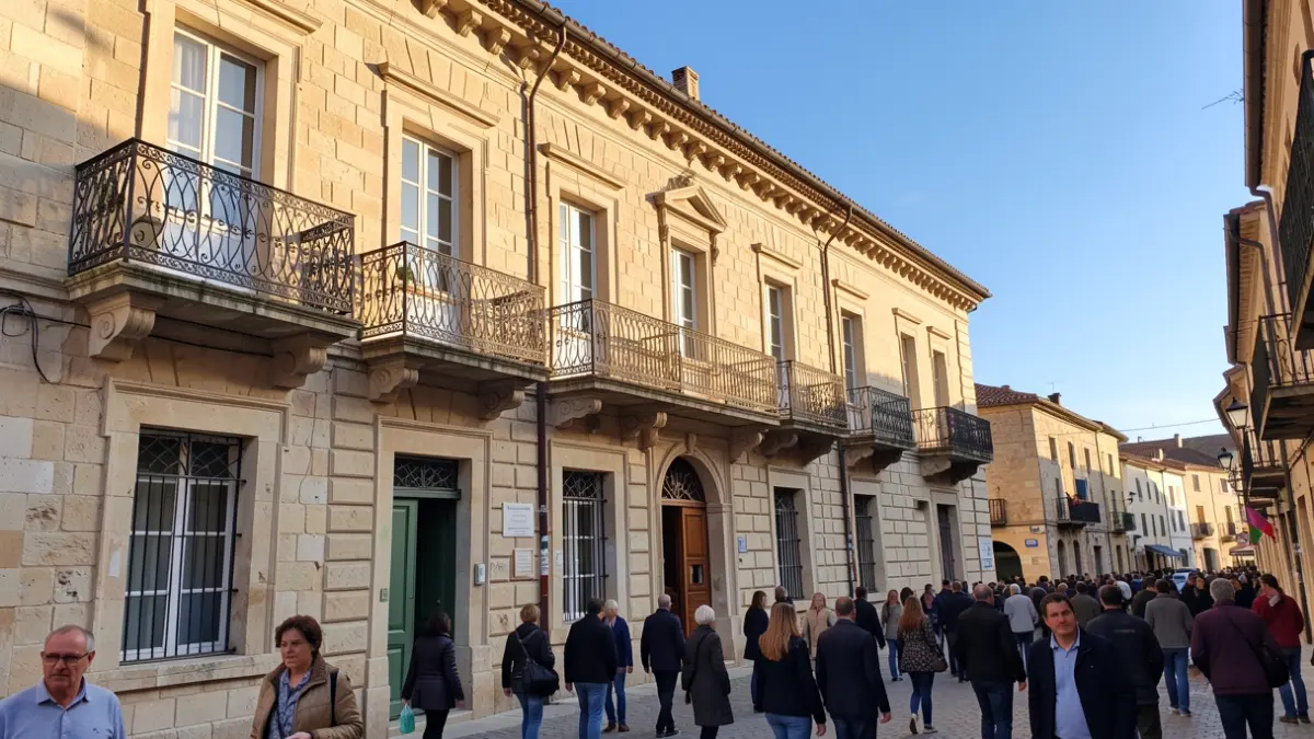 Fachada del Ayuntamiento de Benissa en una tarde soleada.