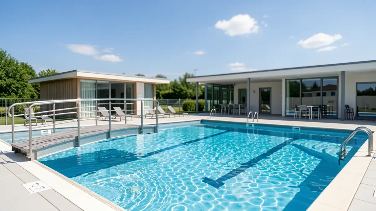 Imatge genèrica de la Piscina Parc Vedat de Torrent amb les millores realitzades.