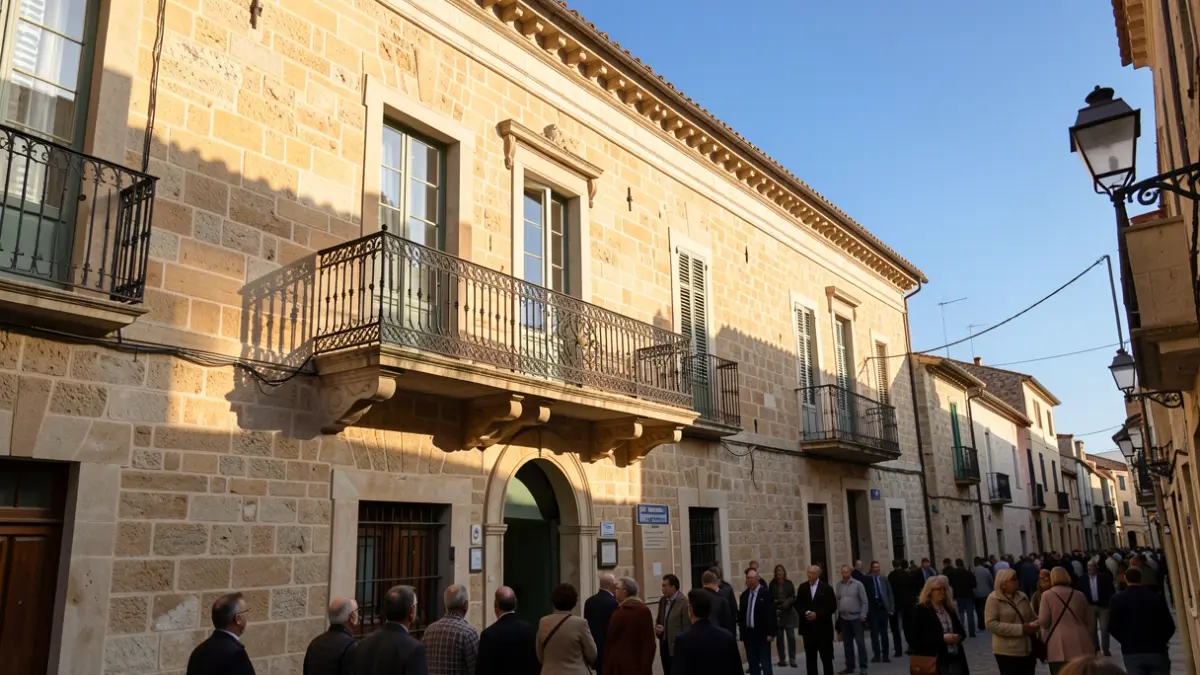 Facade of the Vall d'Uixó town hall on a sunny day.
