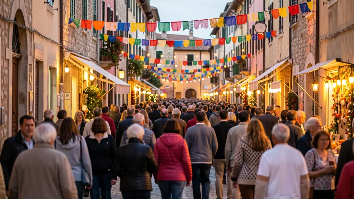 Imatge genèrica d'una celebració popular en un poble mediterrani.