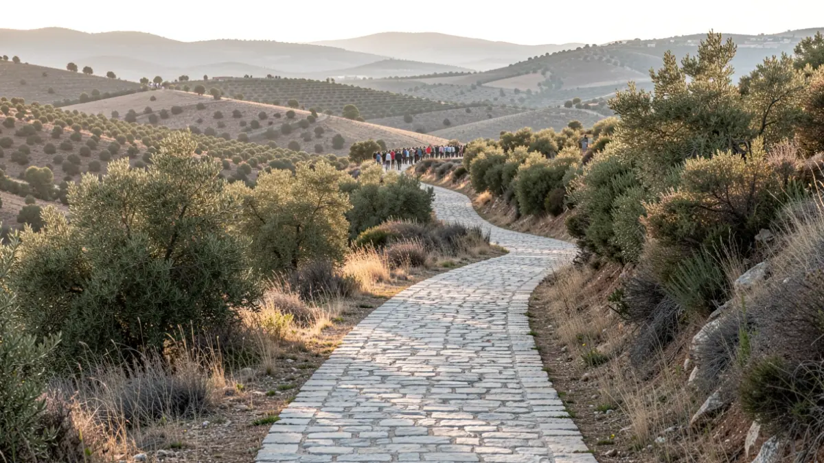 Imagen genérica de un sendero rural en un paisaje mediterráneo.