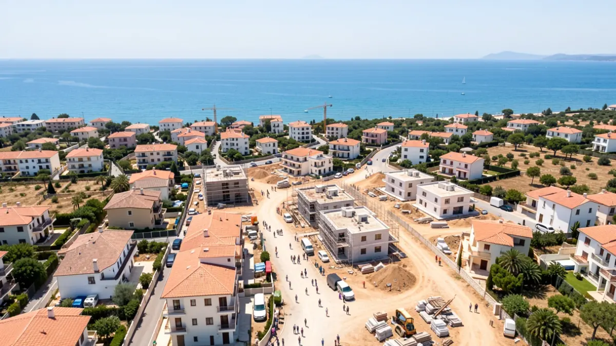 Generic image of new urban developments in a Mediterranean coastal area.