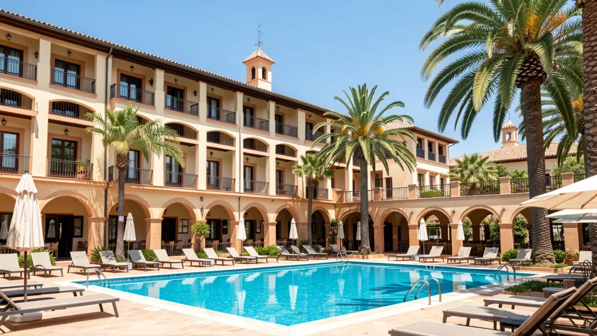 Imagen genérica del Hotel Las Arenas de Valencia con su zona de piscina.
