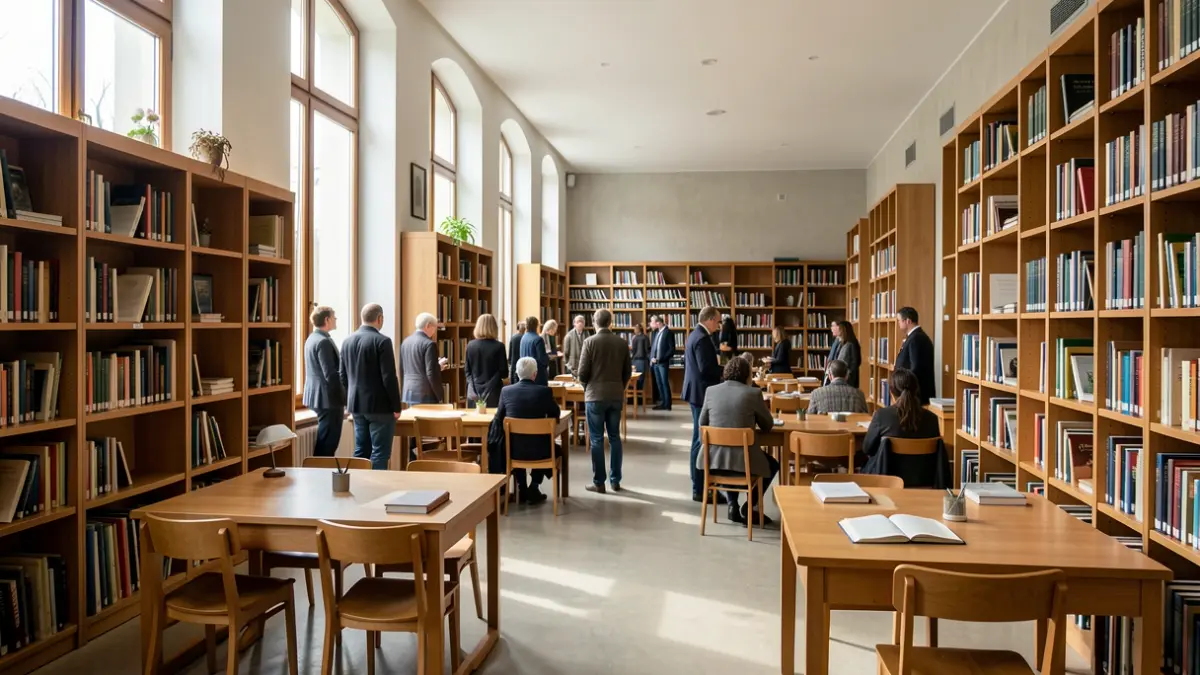 Interior del edificio Ágora Onda habilitado como sede universitaria.