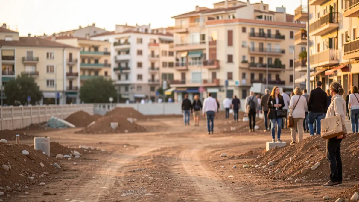 Generic image of a construction site in an urban environment.