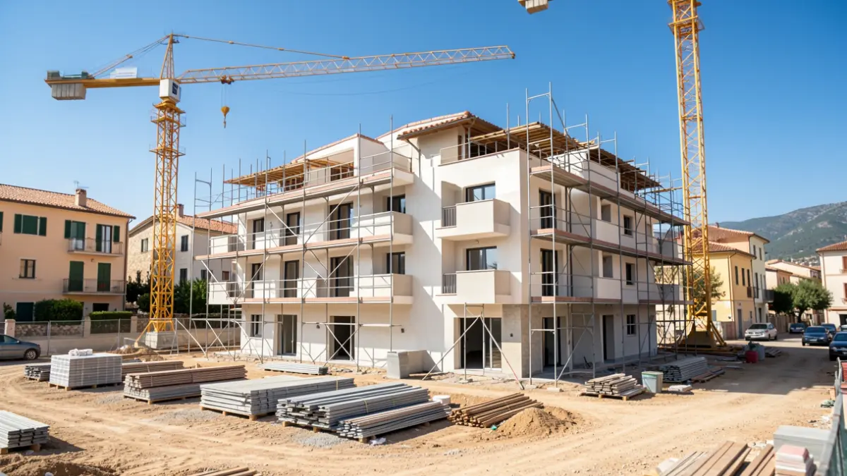 Imagen genérica de un edificio en construcción en la Comunitat Valenciana.