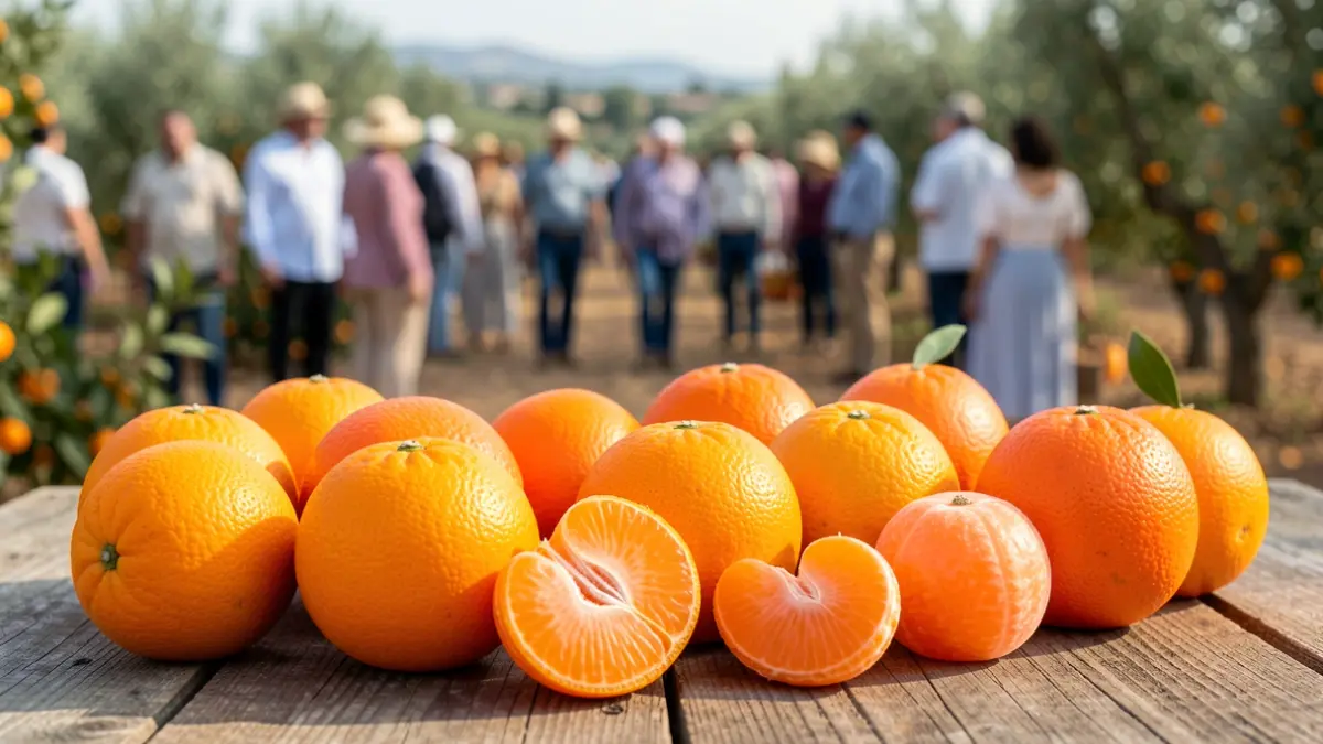 Imagen genérica de cítricos, incluyendo mandarinas, clementinas y naranjas, con énfasis en la importación.