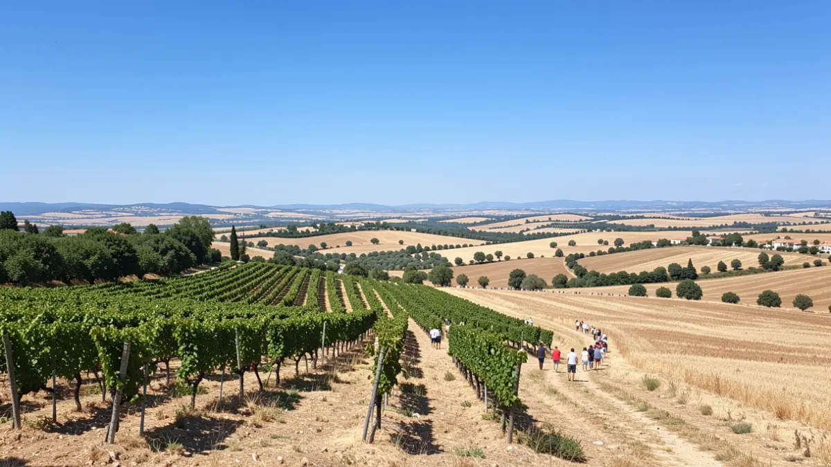 Imagen genérica de un paisaje soleado y cielo despejado en una zona de interior valenciana.