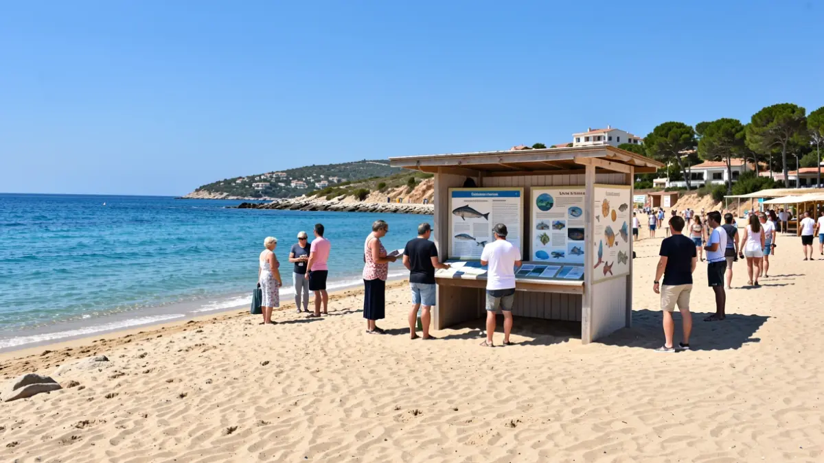 Imatge genèrica d'una jornada de conscienciació ambiental a la platja de Tavernes de la Valldigna.