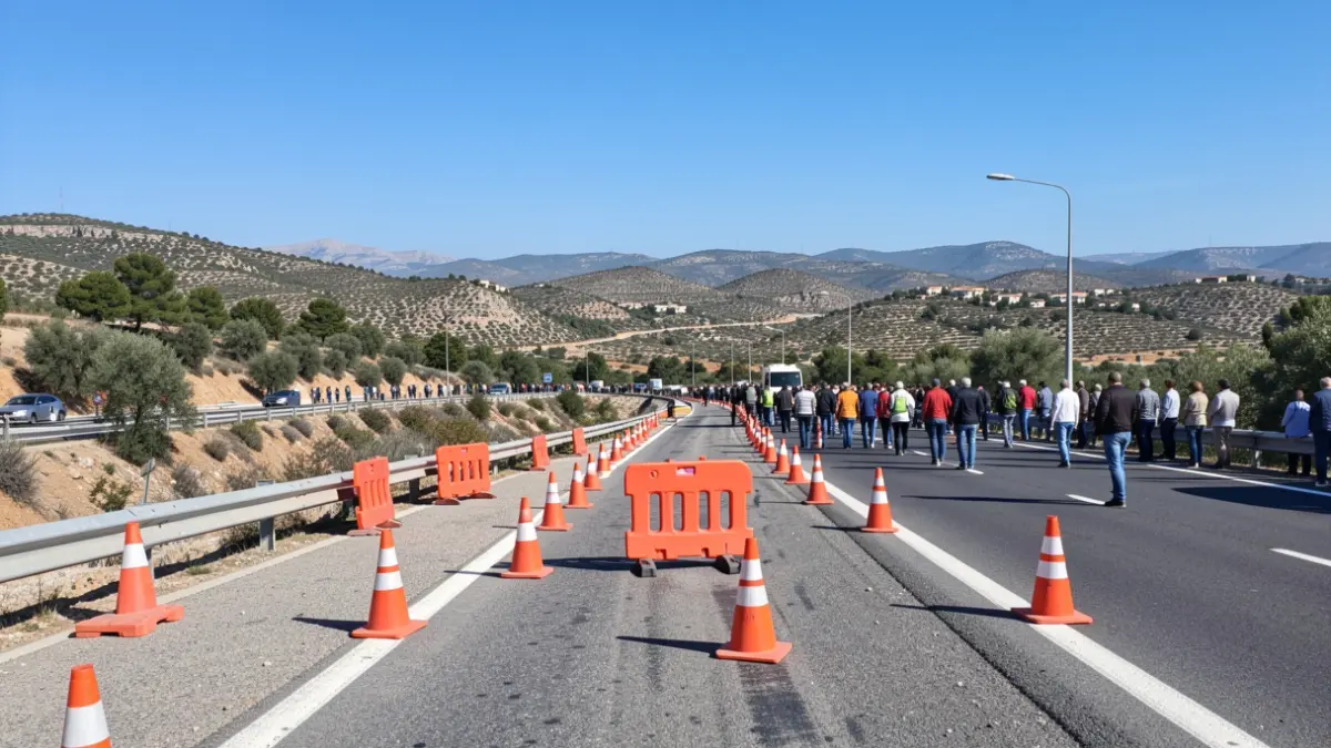 Imatge genèrica d'obres en una carretera amb senyals de trànsit.