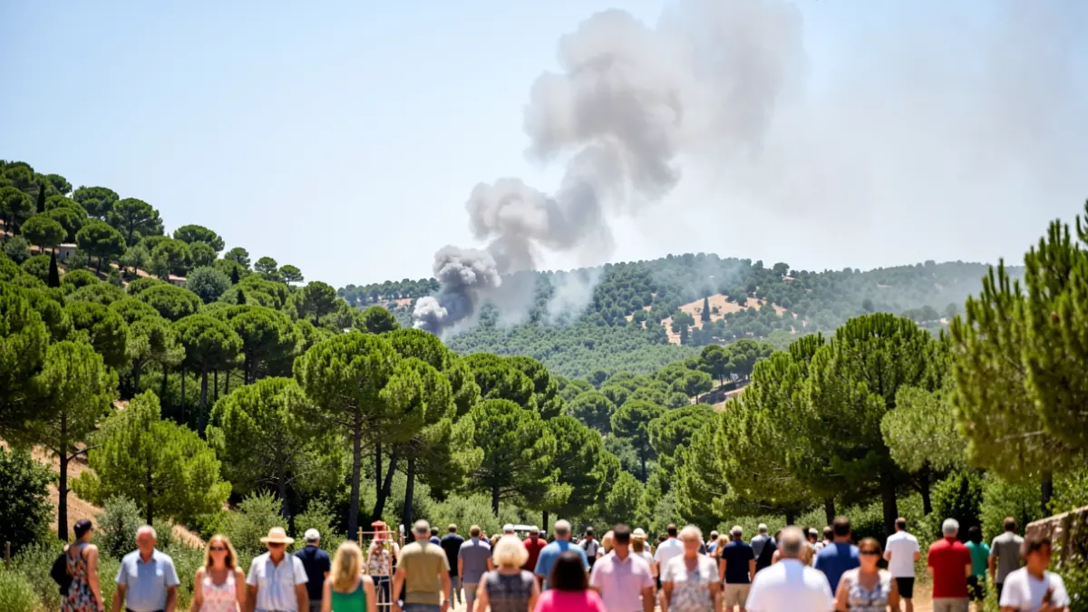 Generic image of smoke over a forest area.