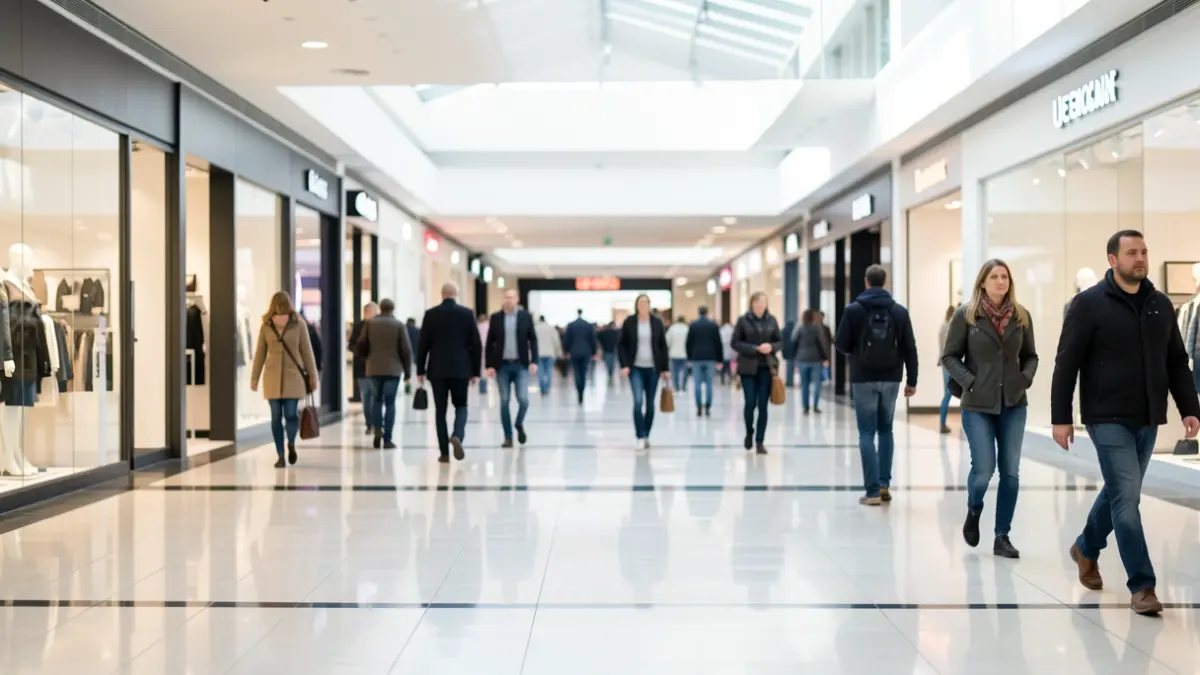 Imatge genèrica d'un centre comercial amb botigues i ambient comercial.