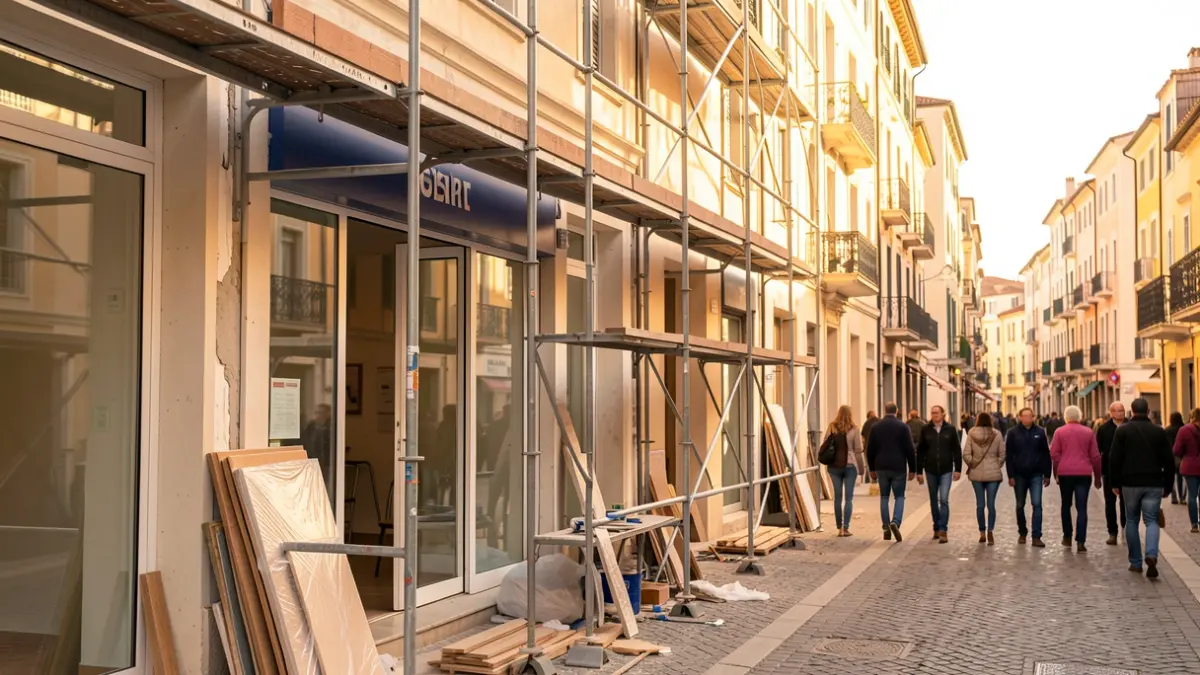 Imatge genèrica de la transformació de locals comercials en vivendes a Elx.