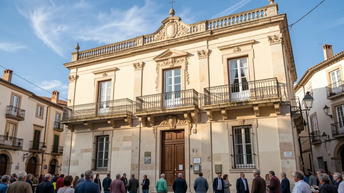 Image of the Aspe Town Hall.
