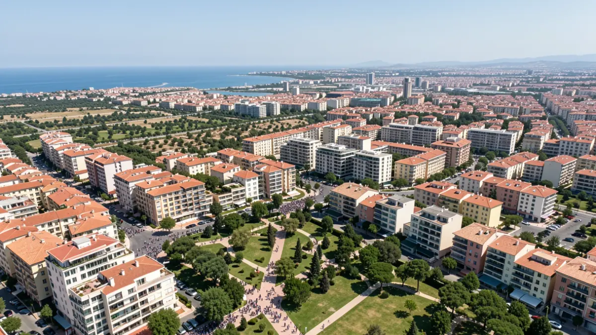 Imagen genérica de una ciudad mediterránea con expansión urbana.